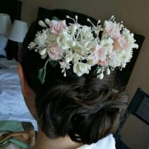 Cabello estilizado para boda